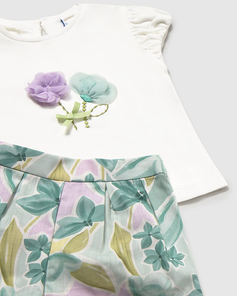 MAYORAL Σετ βερμουδα σταμπωτη - 26-01213