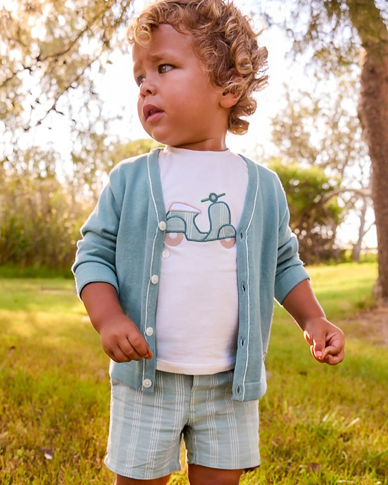 MAYORAL Σετ βερμουδα λινη απλικε - 26-01227