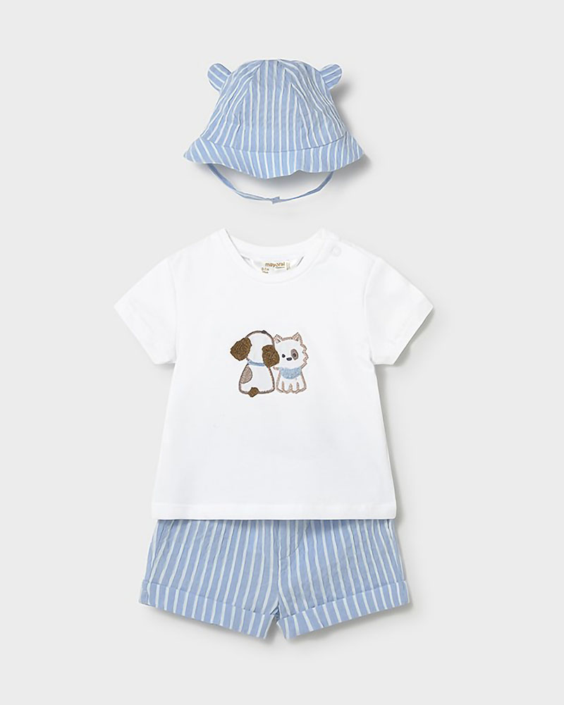 MAYORAL Σετ παντελονι κοντο και καπελ - 26-01276