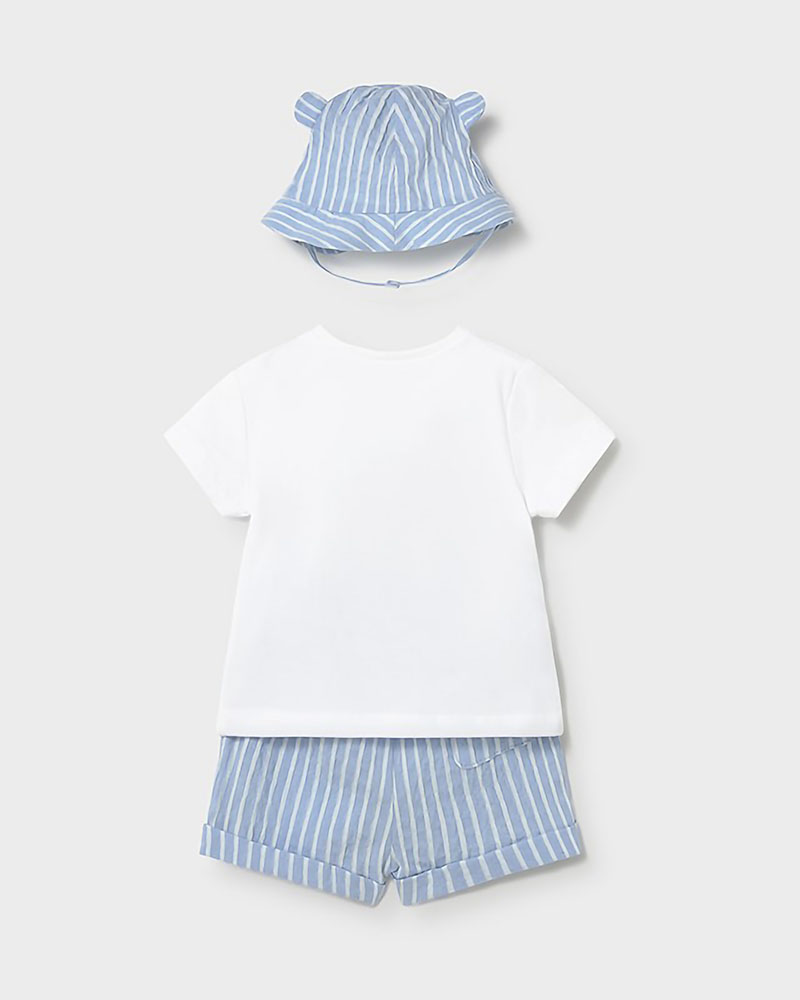 MAYORAL Σετ παντελονι κοντο και καπελ - 26-01276