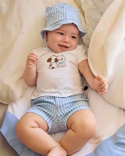 MAYORAL Σετ παντελονι κοντο και καπελ - 26-01276