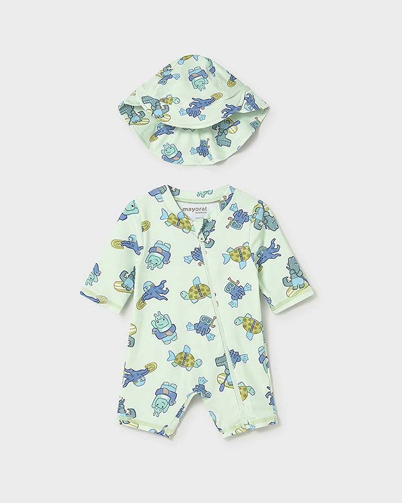 MAYORAL Σετ μαγιο φορμακι με καπελο - 26-01620