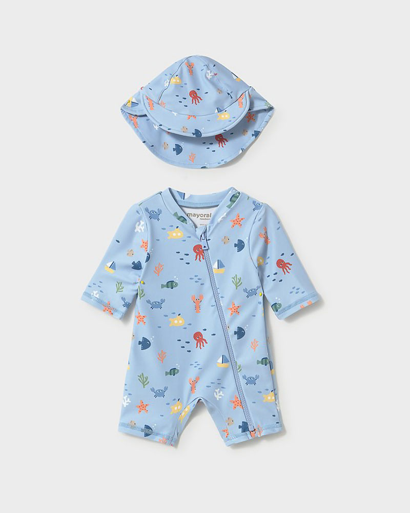 MAYORAL Σετ μαγιο φορμακι με καπελο - 26-01620