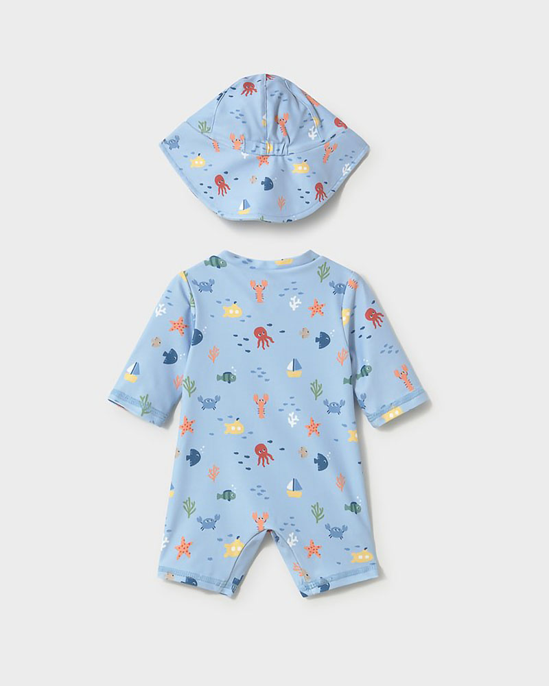 MAYORAL Σετ μαγιο φορμακι με καπελο - 26-01620