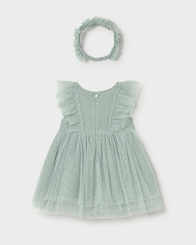 MAYORAL Φορεμα τουλι με κορδελα - 26-01905