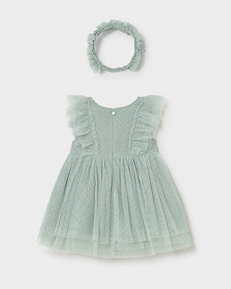 MAYORAL Φορεμα τουλι με κορδελα - 26-01905