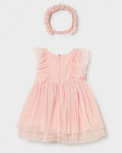 MAYORAL Φορεμα τουλι με κορδελα - 26-01905