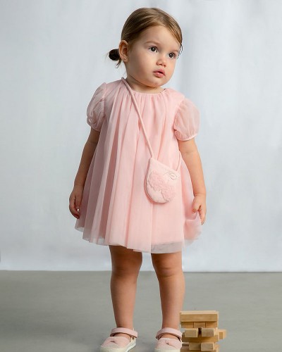 MAYORAL Φορεμα τουλι με τσαντα - 26-01917