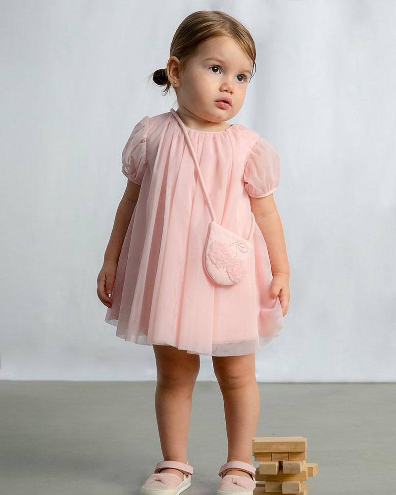 MAYORAL Φορεμα τουλι με τσαντα - 26-01917