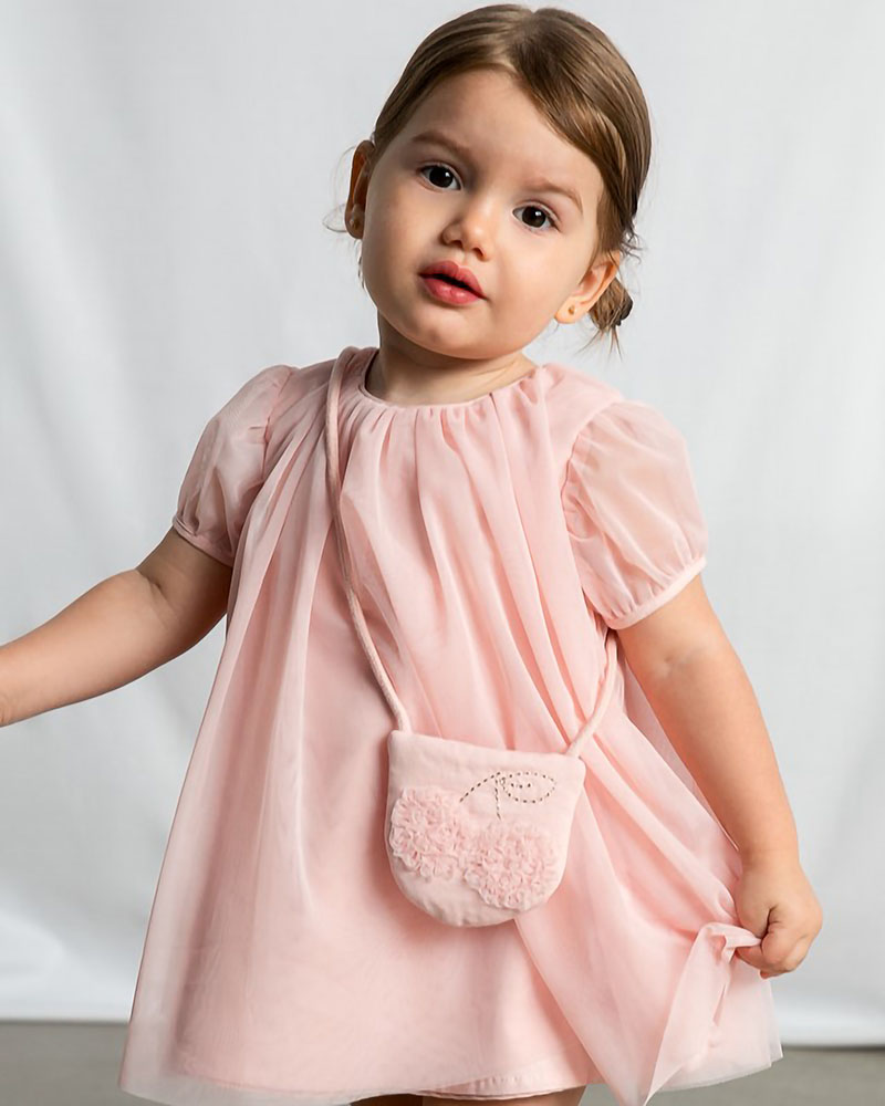 MAYORAL Φορεμα τουλι με τσαντα - 26-01917