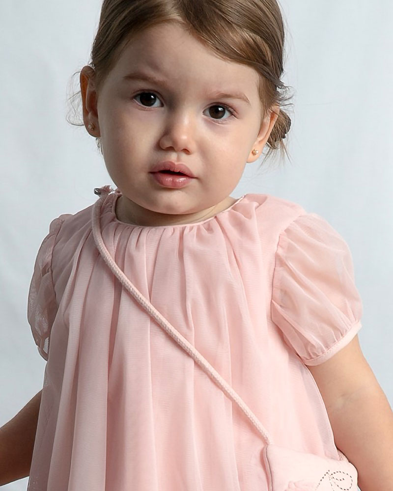 MAYORAL Φορεμα τουλι με τσαντα - 26-01917