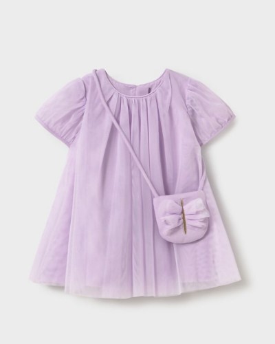 MAYORAL Φορεμα τουλι με τσαντα - 26-01917