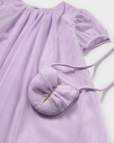 MAYORAL Φορεμα τουλι με τσαντα - 26-01917