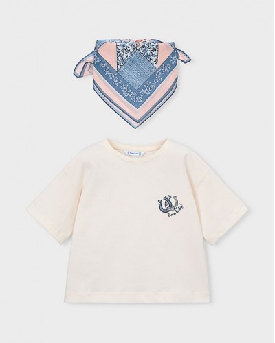 MAYORAL Μπλουζα κοντομανικη μαντηλι - 26-03009