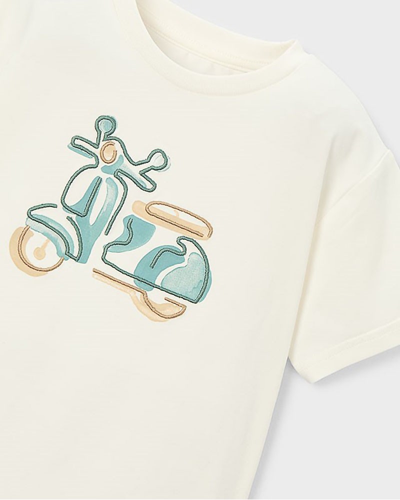 MAYORAL Μπλουζα κοντομανικη κεντητη - 26-03060