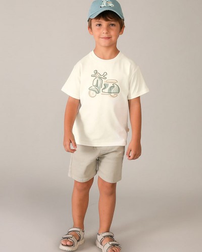 MAYORAL Μπλουζα κοντομανικη κεντητη - 26-03060