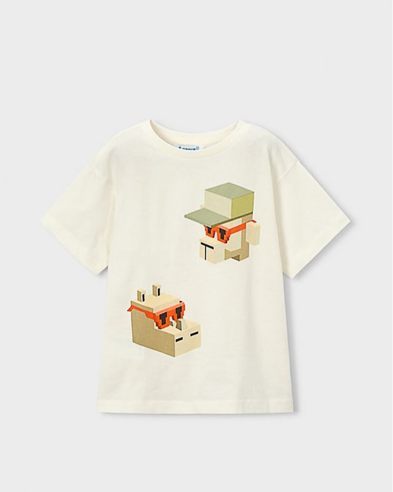 MAYORAL Μπλουζα κοντομαν mix and matc - 26-03078