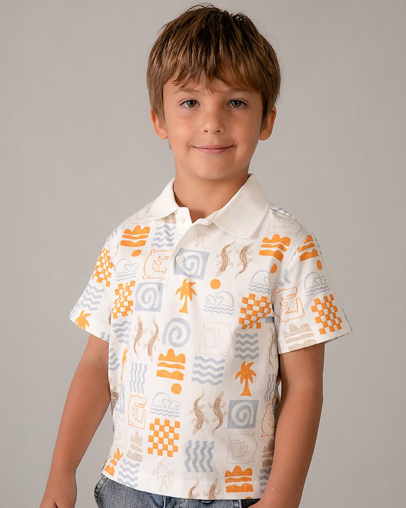 MAYORAL Πολο κοντομανικο σταμπωτο - 26-03104