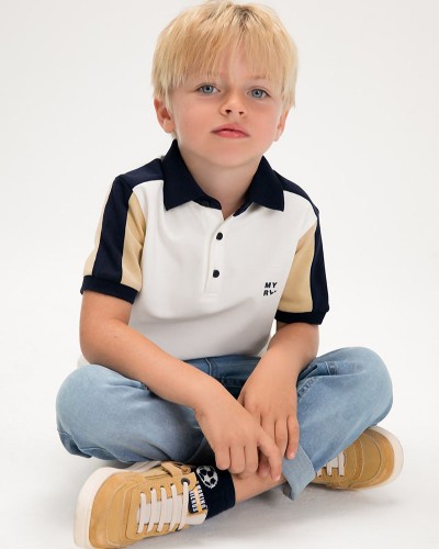 MAYORAL Πολο κοντομανικο συνδυασμενο - 26-03109