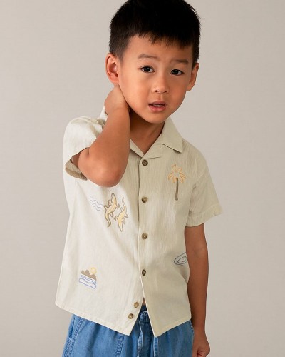 MAYORAL Πουκαμισο κοντομανικο κεντητο - 26-03114