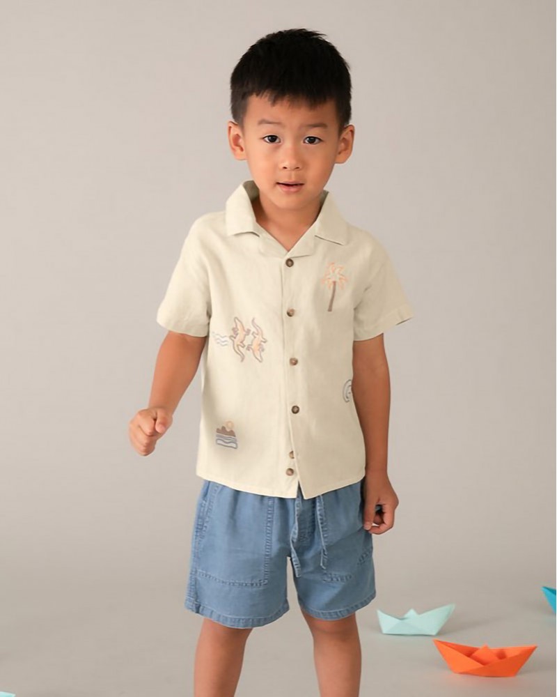 MAYORAL Πουκαμισο κοντομανικο κεντητο - 26-03114