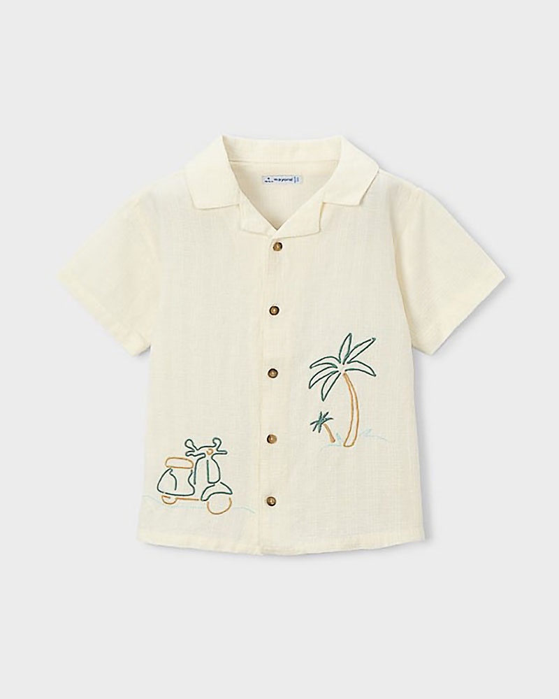 MAYORAL Πουκαμισο κοντομανικο κεντητο - 26-03114