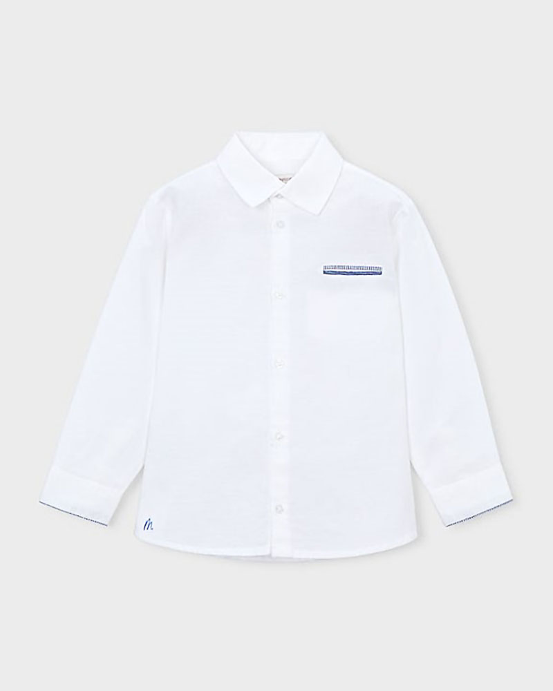 MAYORAL Πουκαμισο μακρυμανικο λινο αμπιγιε - 26-03117