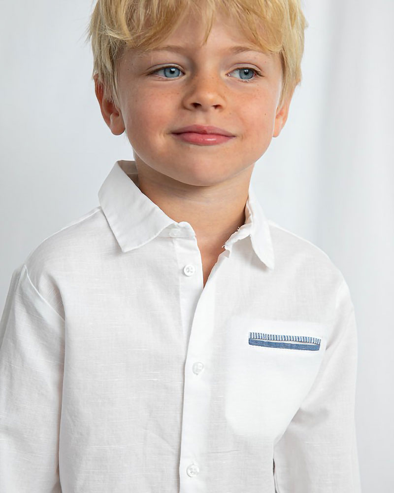 MAYORAL Πουκαμισο μακρυμανικο λινο αμπιγιε - 26-03117