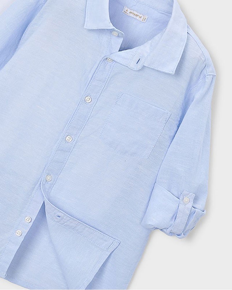 MAYORAL Πουκαμισο μακρ/κο λινο γιακας - 26-03119