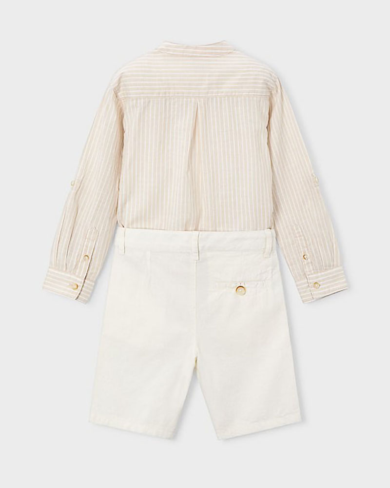 MAYORAL Σετ βερμουδα λινη suiting - 26-03216