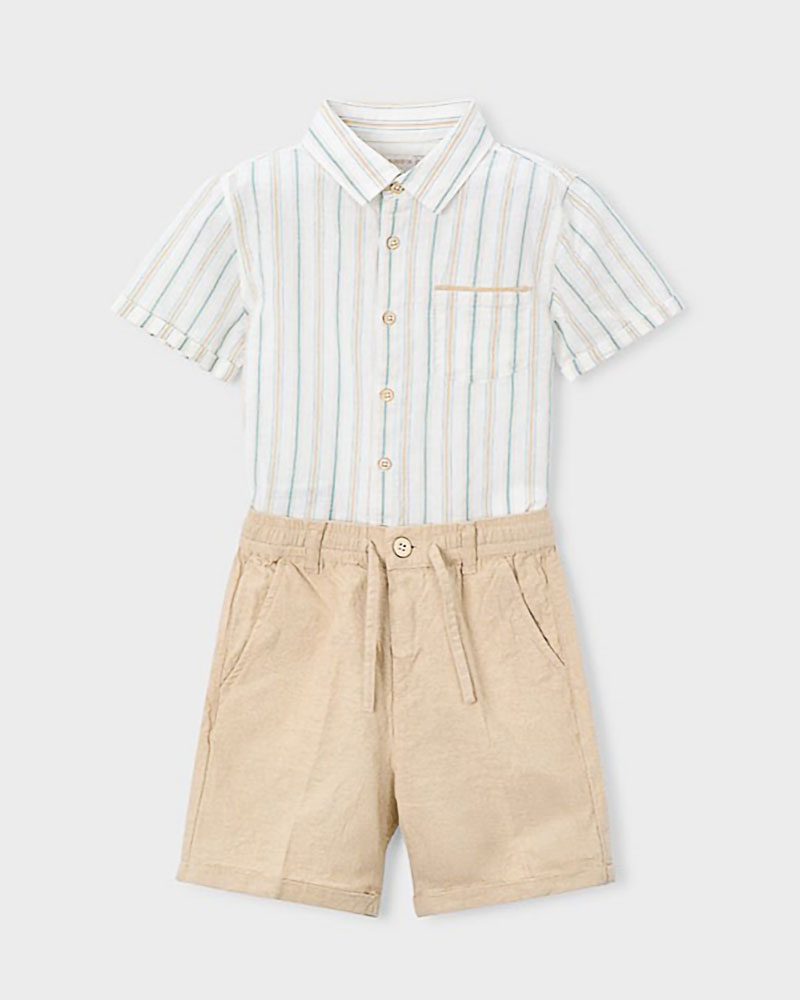 MAYORAL Σετ βερμουδα λινη suiting - 26-03217