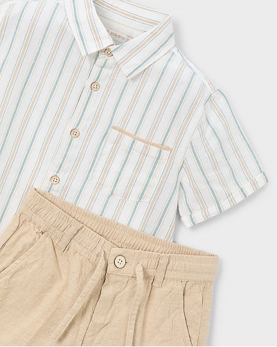 MAYORAL Σετ βερμουδα λινη suiting - 26-03217