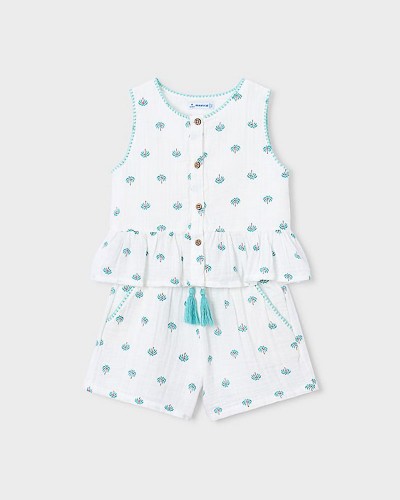 MAYORAL Σετ παντελονι κοντο σταμπωτο - 26-03229