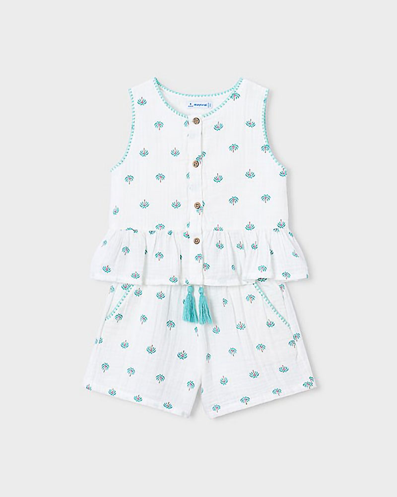 MAYORAL Σετ παντελονι κοντο σταμπωτο - 26-03229