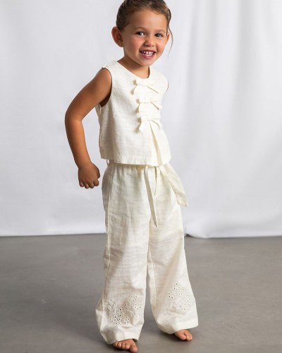 MAYORAL Παντελονι μακρυ λινο κεντητο - 26-03585