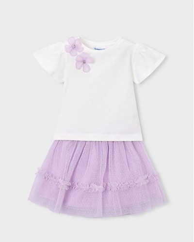 MAYORAL Σετ φουστα τουλι - 26-03946