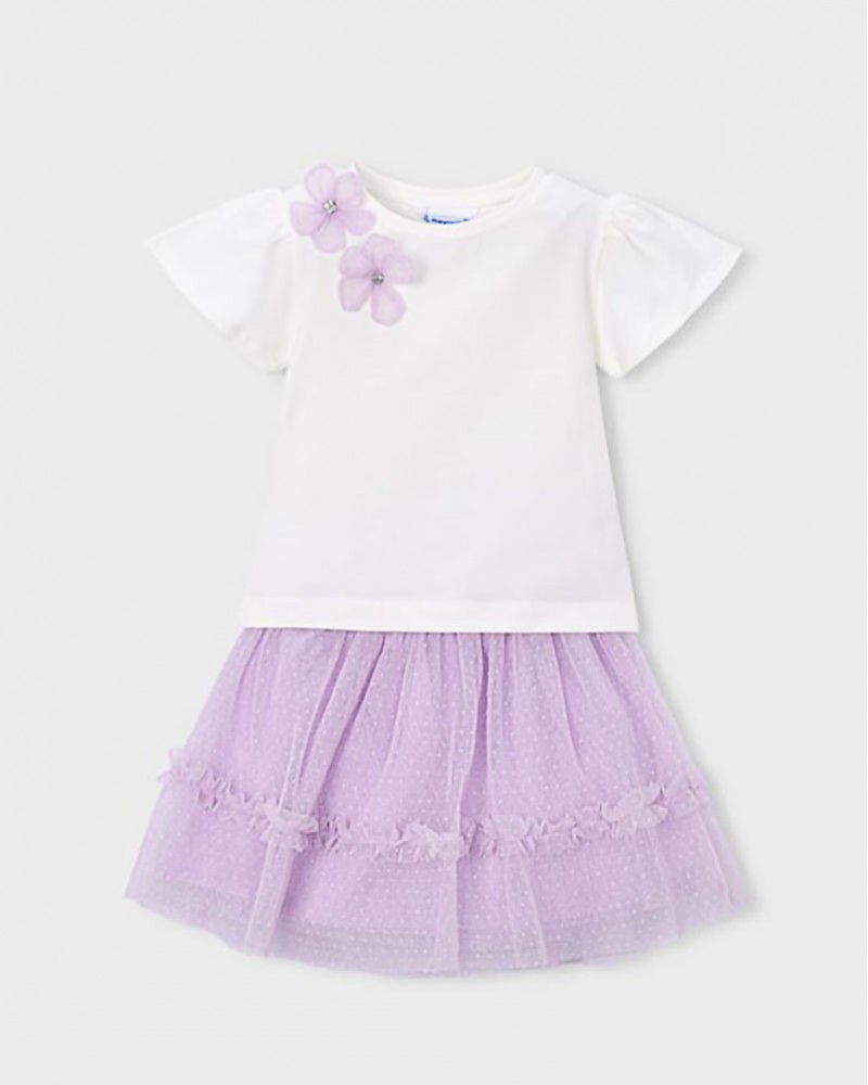 MAYORAL Σετ φουστα τουλι - 26-03946