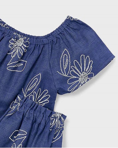 MAYORAL Σετ φουστα λινη σταμπωτη - 26-03947