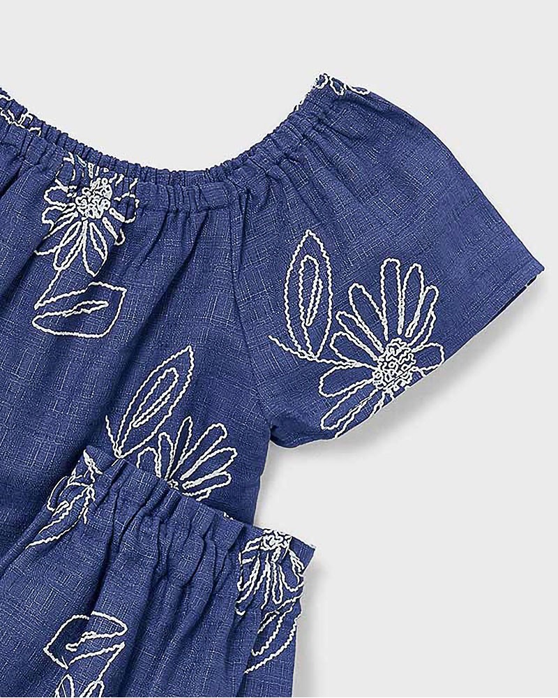 MAYORAL Σετ φουστα λινη σταμπωτη - 26-03947