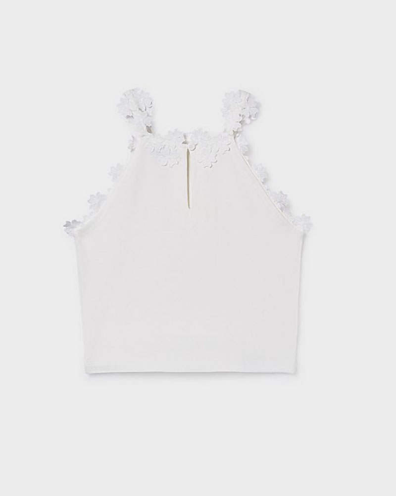 MAYORAL Μπλουζα τιραντες δαντελα γκιπουρ - 26-06015