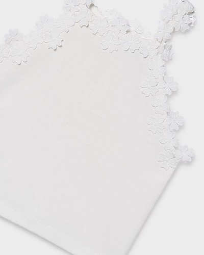 MAYORAL Μπλουζα τιραντες δαντελα γκιπουρ - 26-06015