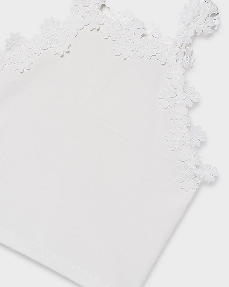 MAYORAL Μπλουζα τιραντες δαντελα γκιπουρ - 26-06015