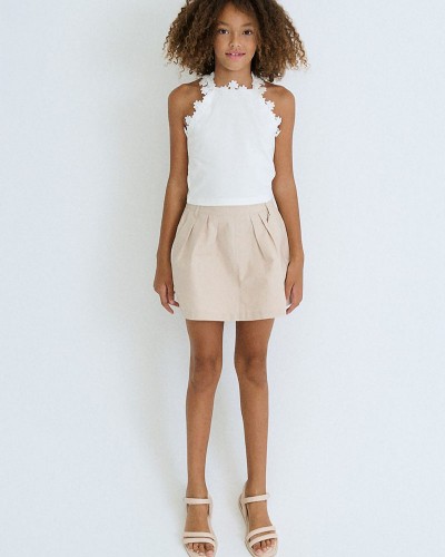 MAYORAL Μπλουζα τιραντες δαντελα γκιπουρ - 26-06015