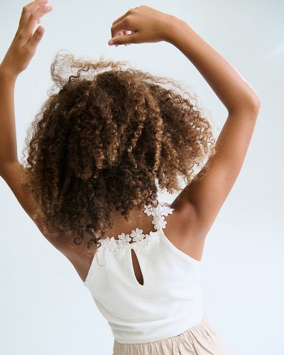 MAYORAL Μπλουζα τιραντες δαντελα γκιπουρ - 26-06015