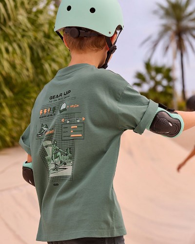 MAYORAL Μπλουζα κοντομανικη πισω σταμπα - 26-06036