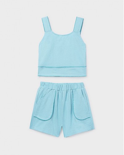 MAYORAL Σετ σορτς πλεξη κοχυλι - 26-06213