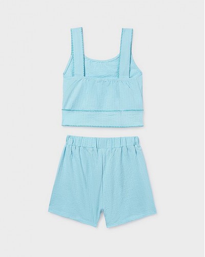 MAYORAL Σετ σορτς πλεξη κοχυλι - 26-06213