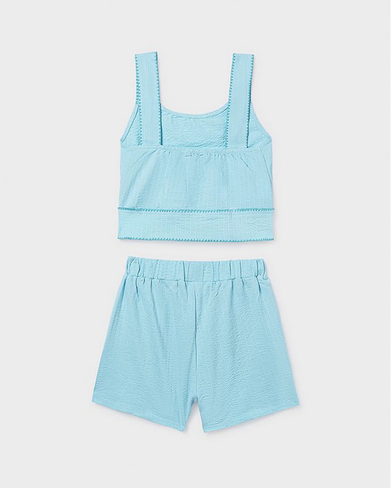 MAYORAL Σετ σορτς πλεξη κοχυλι - 26-06213