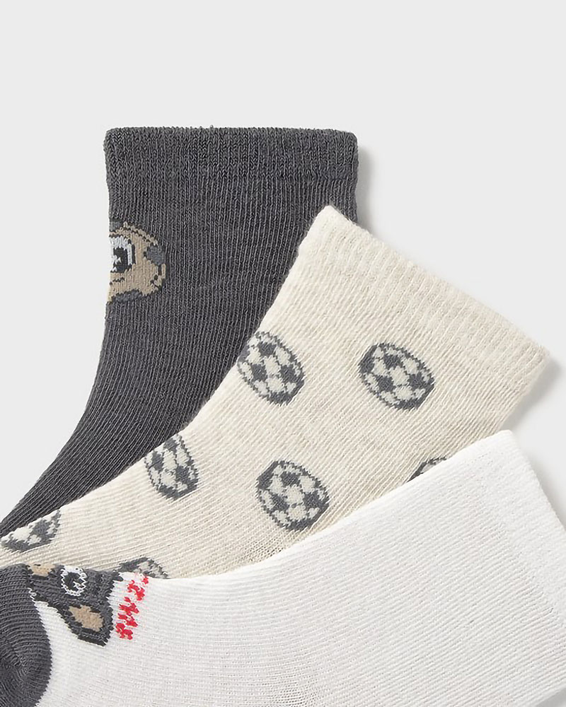 MAYORAL Σετ 3 καλτσακια σχεδια - 26-10137