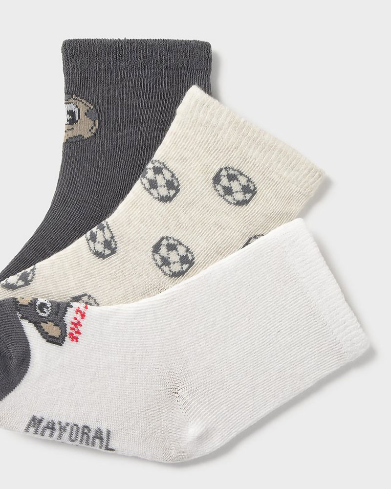 MAYORAL Σετ 3 καλτσακια σχεδια - 26-10137